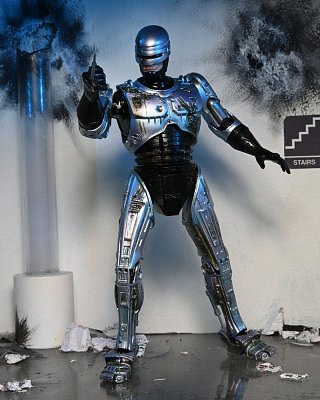 RoboCop Actionfigur Ultimate Battle Damaged RoboCop with Chair 18 cm